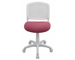 Кресло детское Бюрократ CH-W296NX белый TW-15 сиденье розовый 26-31 сетка/ткань крестовина пластик пластик белый-foto2