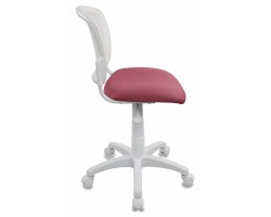 Кресло детское Бюрократ CH-W296NX белый TW-15 сиденье розовый 26-31 сетка/ткань крестовина пластик пластик белый-foto3