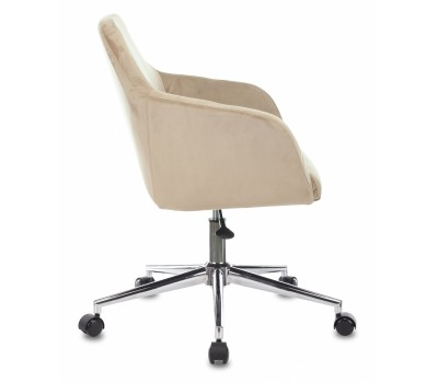 Кресло Бюрократ CH-380SL латте Italia 5 крестовина металл хром