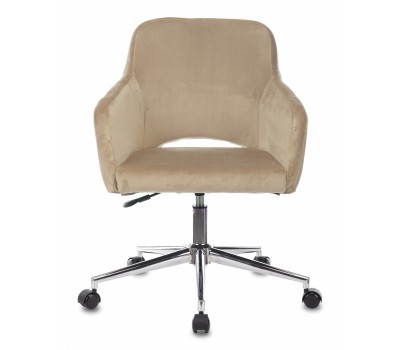 Кресло Бюрократ CH-380SL латте Italia 5 крестовина металл хром