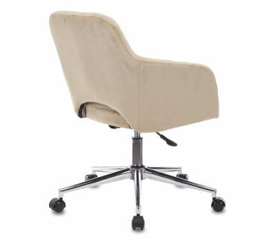Кресло Бюрократ CH-380SL латте Italia 5 крестовина металл хром