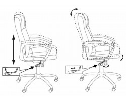 Кресло руководителя Бюрократ T-800N черный кожа крестовина металл хром-foto5