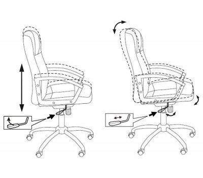 Кресло руководителя Бюрократ T-800N черный кожа крестовина металл хром