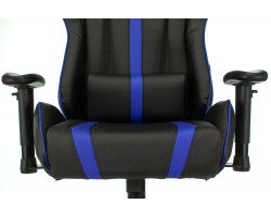 Кресло игровое Zombie A4 черный/синий эко.кожа с подголов. крестовина пластик-foto6