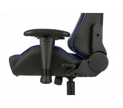Кресло игровое Zombie A4 черный/синий эко.кожа с подголов. крестовина пластик