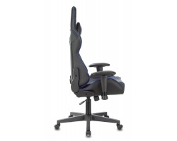 Кресло игровое Zombie A4 черный/синий эко.кожа с подголов. крестовина пластик-foto3