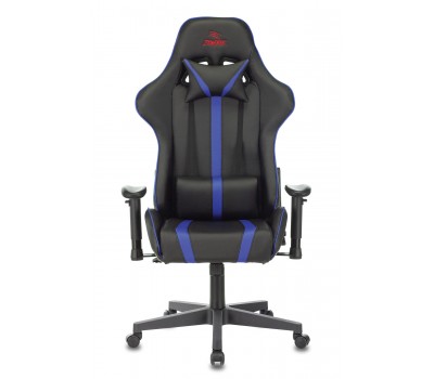 Кресло игровое Zombie A4 черный/синий эко.кожа с подголов. крестовина пластик