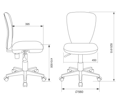 Кресло детское Бюрократ KD-W10 светло-зеленый 26-32 крестовина пластик пластик белый