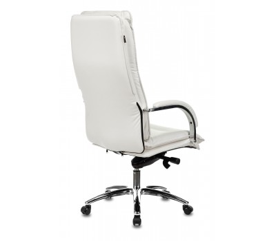 Кресло руководителя Бюрократ T-9927SL слоновая кость кожа крестовина металл хром