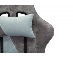 Кресло игровое Zombie VIKING X Fabric серо-голубой с подголов. крестовина пластик-foto10