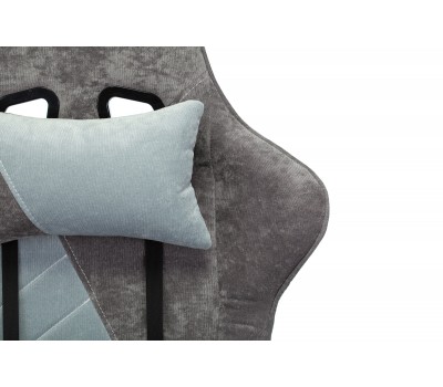 Кресло игровое Zombie VIKING X Fabric серо-голубой с подголов. крестовина пластик