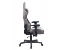 Кресло игровое Zombie VIKING X Fabric серо-голубой с подголов. крестовина пластик-foto3