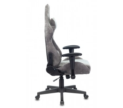 Кресло игровое Zombie VIKING X Fabric серо-голубой с подголов. крестовина пластик