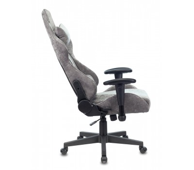 Кресло игровое Zombie VIKING X Fabric серо-голубой с подголов. крестовина пластик