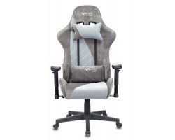 Кресло игровое Zombie VIKING X Fabric серо-голубой с подголов. крестовина пластик-foto2