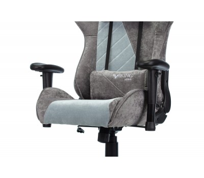 Кресло игровое Zombie VIKING X Fabric серо-голубой с подголов. крестовина пластик