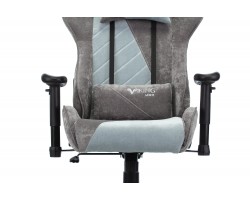 Кресло игровое Zombie VIKING X Fabric серо-голубой с подголов. крестовина пластик-foto6