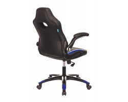 Кресло игровое Zombie VIKING-1N черный/синий эко.кожа крестовина пластик-foto4