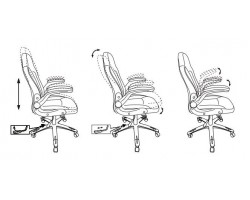 Кресло игровое Zombie VIKING-1N черный/синий эко.кожа крестовина пластик-foto6