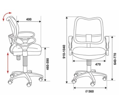 Кресло Бюрократ Ch-799AXSN черный TW-01 сиденье черный 26-28 сетка/ткань крестовина пластик