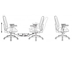 Кресло Бюрократ CH-545/1D черный 38-418 крестовина пластик-foto6