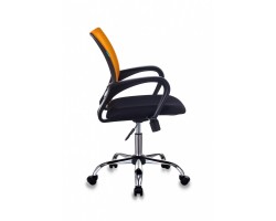 Кресло Бюрократ CH-695NSL оранжевый TW-38-3 сиденье черный TW-11 крестовина металл хром-foto3