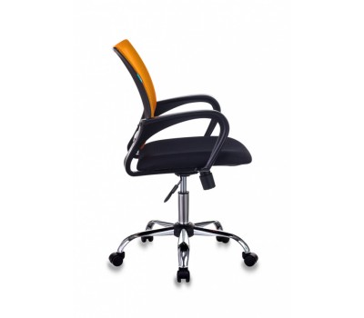 Кресло Бюрократ CH-695NSL оранжевый TW-38-3 сиденье черный TW-11 крестовина металл хром