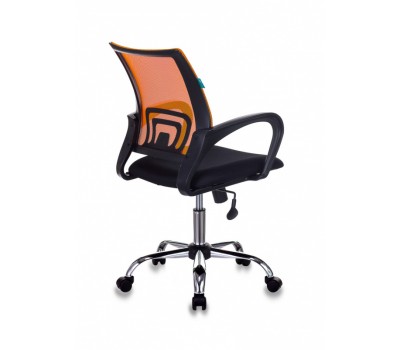 Кресло Бюрократ CH-695NSL оранжевый TW-38-3 сиденье черный TW-11 крестовина металл хром