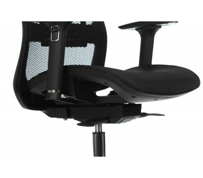 Кресло руководителя Бюрократ 821 черный сетка с подголов. крестовина алюминий