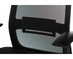 Кресло руководителя Бюрократ 821 черный сетка с подголов. крестовина алюминий-foto8