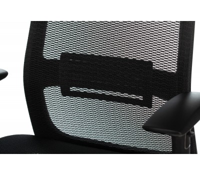 Кресло руководителя Бюрократ 821 черный сетка с подголов. крестовина алюминий