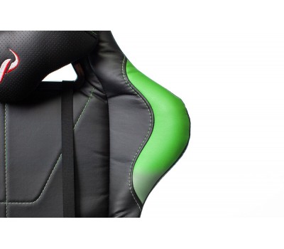 Кресло игровое Zombie VIKING 5 AERO черный/салатовый эко.кожа с подголов. крестовина пластик