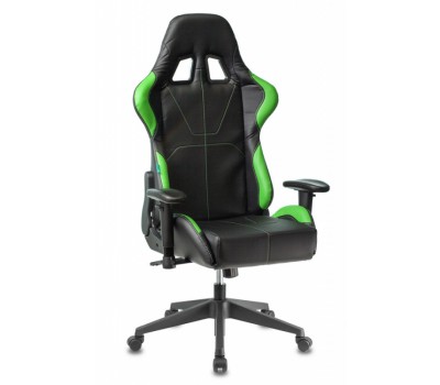 Кресло игровое Zombie VIKING 5 AERO черный/салатовый эко.кожа с подголов. крестовина пластик