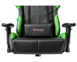Кресло игровое Zombie VIKING 5 AERO черный/салатовый эко.кожа с подголов. крестовина пластик-foto6