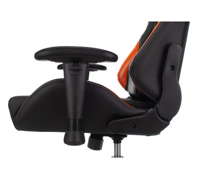 Кресло игровое Zombie VIKING 5 AERO черный/оранжевый эко.кожа с подголов. крестовина пластик