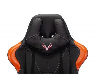 Кресло игровое Zombie VIKING 5 AERO черный/оранжевый эко.кожа с подголов. крестовина пластик
