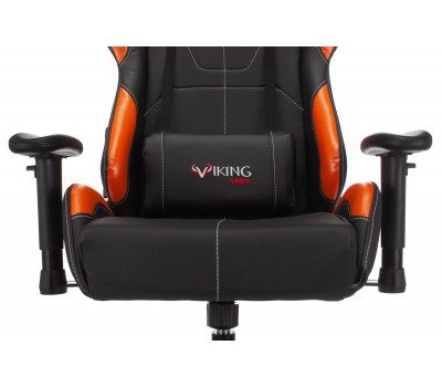 Кресло игровое Zombie VIKING 5 AERO черный/оранжевый эко.кожа с подголов. крестовина пластик