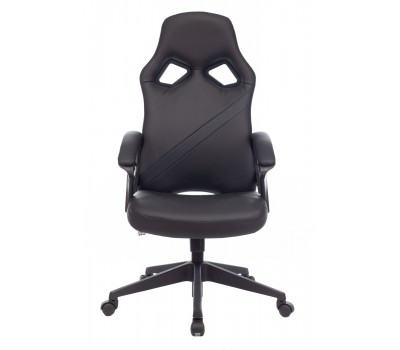 Кресло игровое Zombie DRIVER черный эко.кожа с подголов. крестовина пластик