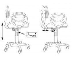 Кресло Бюрократ Ch-213AXN черный 10-11 крестовина пластик-foto5