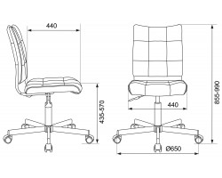 Кресло Бюрократ CH-330M светло-розовый Diamond 357 эко.кожа крестовина металл-foto6