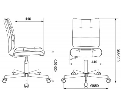Кресло Бюрократ CH-330M светло-розовый Diamond 357 эко.кожа крестовина металл
