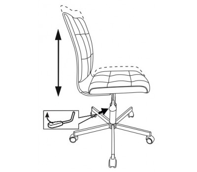 Кресло Бюрократ CH-330M светло-розовый Diamond 357 эко.кожа крестовина металл
