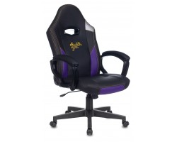 Кресло игровое Zombie HERO JOKER черный/фиолетовый эко.кожа с подголов. крестовина пластик-foto12
