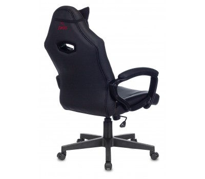 Кресло игровое Zombie HERO JOKER черный/фиолетовый эко.кожа с подголов. крестовина пластик