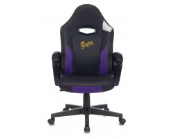 Кресло игровое Zombie HERO JOKER черный/фиолетовый эко.кожа с подголов. крестовина пластик-foto11