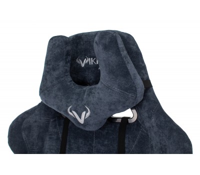 Кресло игровое Zombie VIKING KNIGHT Fabric синий Light-27 с подголов. крестовина металл