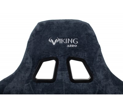Кресло игровое Zombie VIKING KNIGHT Fabric синий Light-27 с подголов. крестовина металл