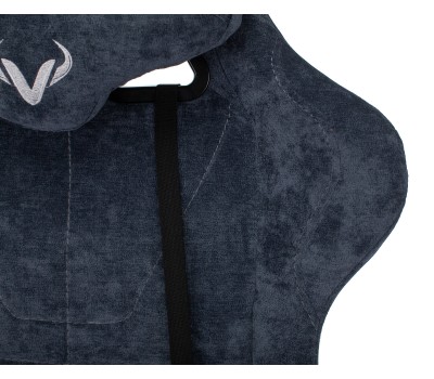 Кресло игровое Zombie VIKING KNIGHT Fabric синий Light-27 с подголов. крестовина металл