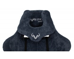 Кресло игровое Zombie VIKING KNIGHT Fabric синий Light-27 с подголов. крестовина металл-foto11