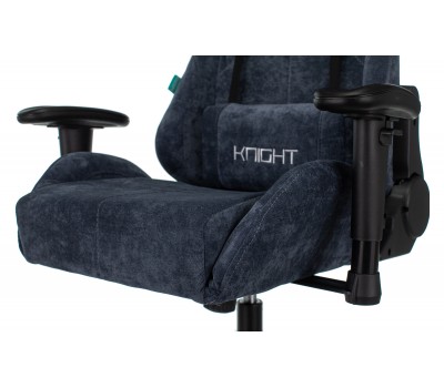 Кресло игровое Zombie VIKING KNIGHT Fabric синий Light-27 с подголов. крестовина металл